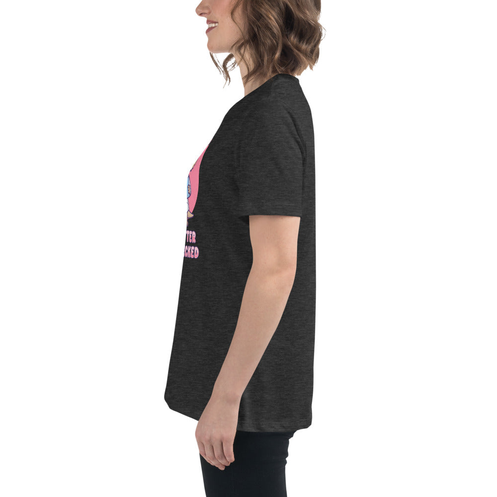 Otter Get Checked - Breast Cancer Awareness - Women's Relaxed T-Shirt